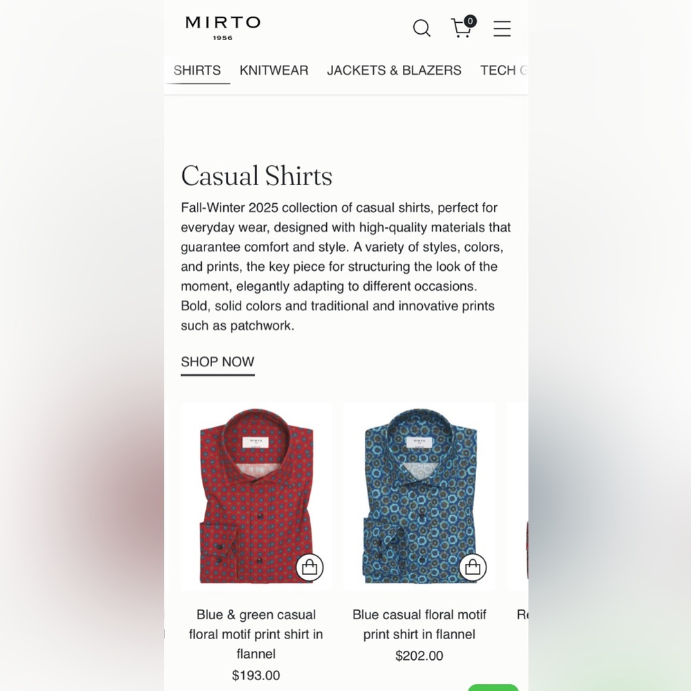 Mens Mirto shirt made in Spain. 17 inch collar. 34/35 inch sleeves. - Picture 9 of 10